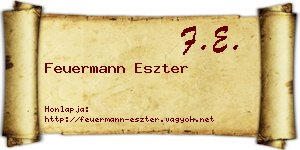 Feuermann Eszter névjegykártya